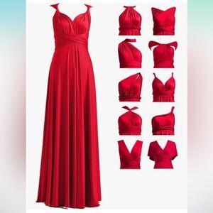 Red Infinity Dress One size- PLUS
